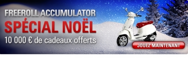 Freeroll Accumulator : PokerStars Vous Offre un Scooter