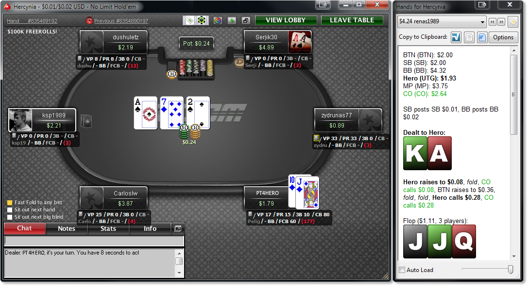 Poker Tracker 4 apprendre à installer et utiliser le traker